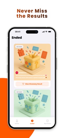 Upcoming Giveaways screenshot