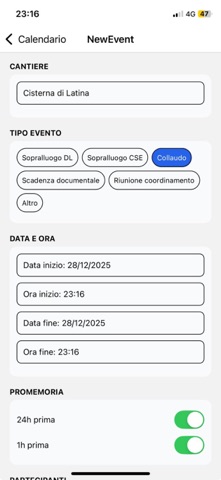 EGOV Cantieri Pro screenshot