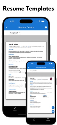 AI Resume Maker PDF CV Builder Screenshot 2 of 3