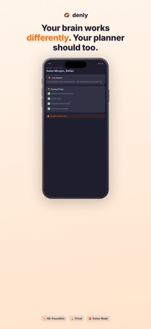 Denly - ADHD Daily Planner Screenshot 1 of 8