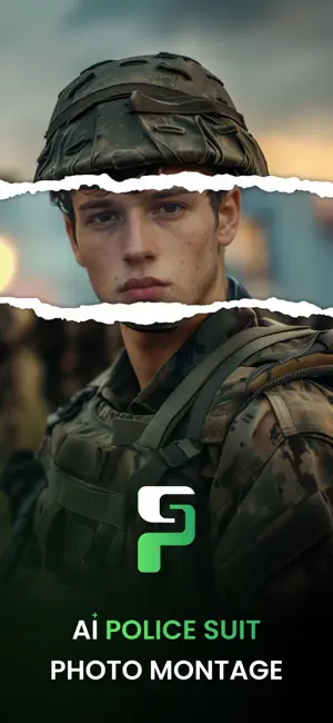 AI Police Suit Photo Montage screenshot 1