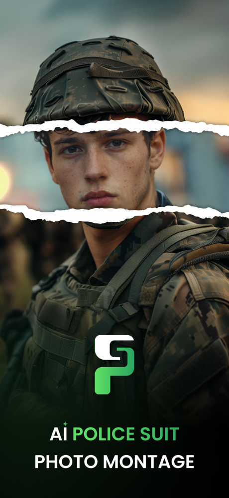 AI Police Suit Photo Montage screenshot 1