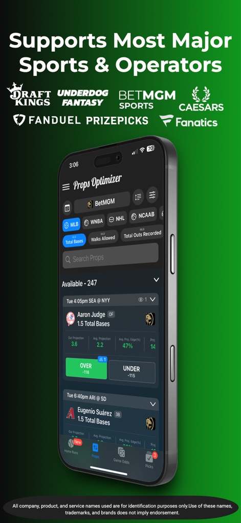 Props Optimizer : Data & Tools - スポーツアプリ | MWM