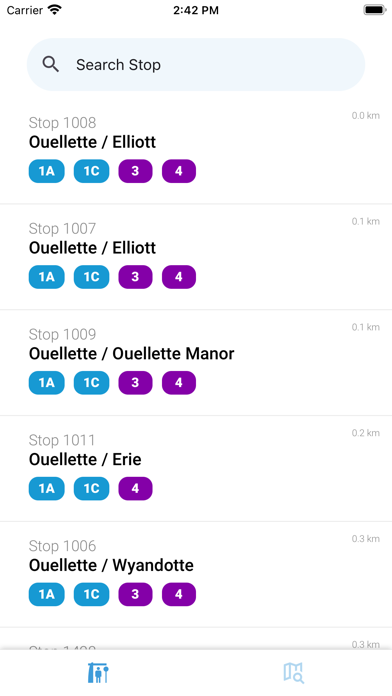 Windsor Transit iPhone screenshot 3 - Navigation app