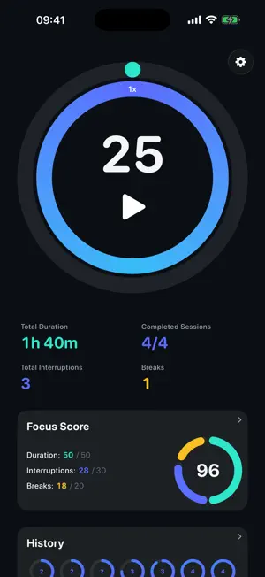 Deep: Focus Trainer & Timer screenshot 1