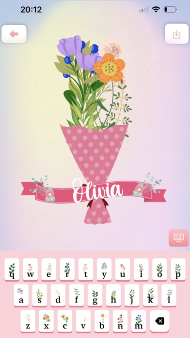 DIY Flower Language Wallpaper Screenshot