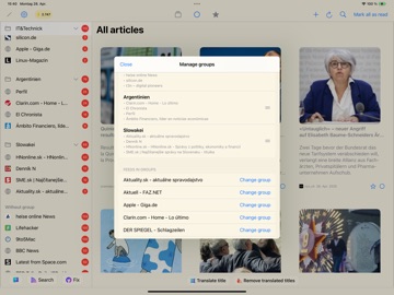 VisionFeed iPad screenshot