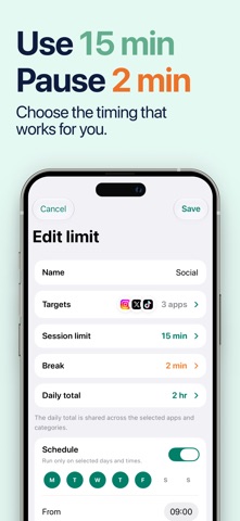 Screen Time Control: Pausi Screenshot 2 of 6