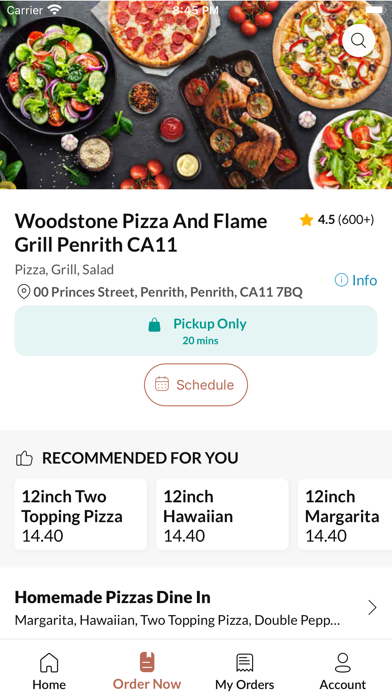 Woodstone Pizza & Flame Grill Screenshot