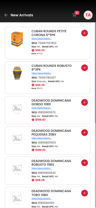 AG Burton Ordering App Screenshot 2 of 11
