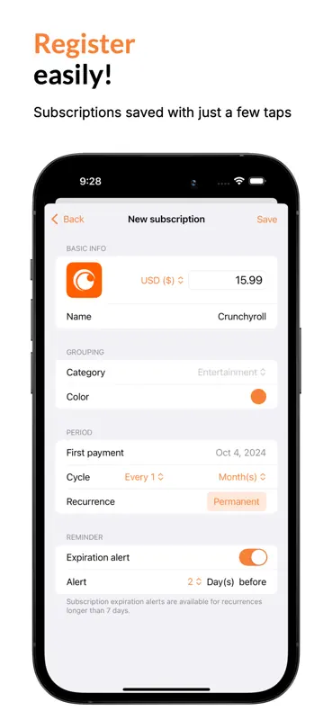 SubFlow | Subscription tracker screenshot 4 of 7