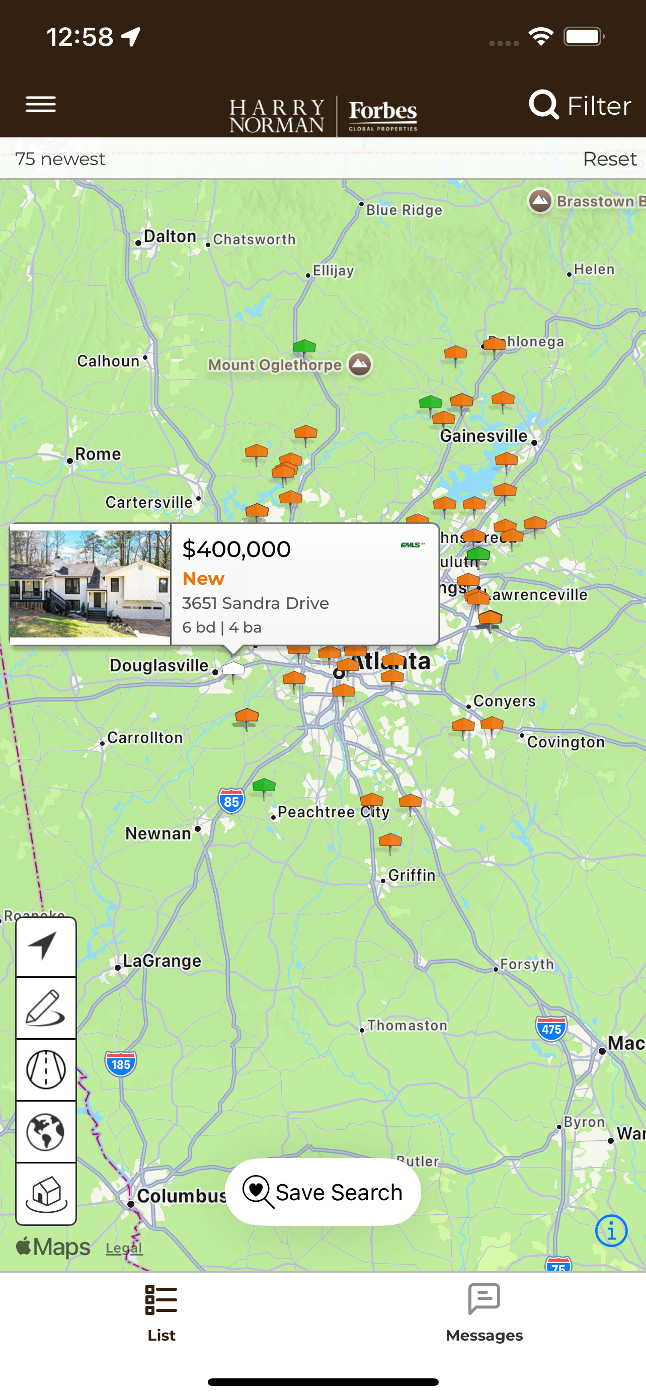 Harry Norman Home Search