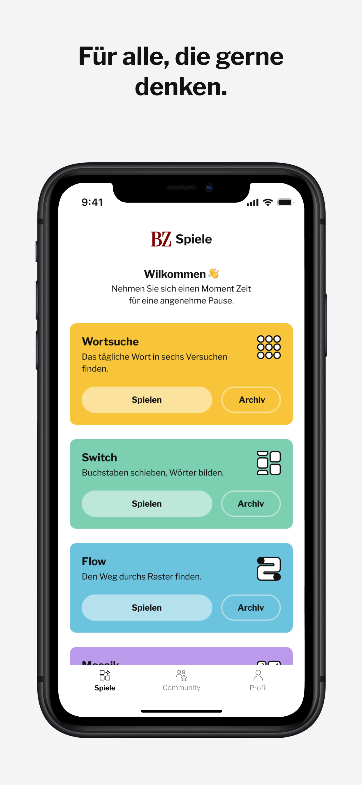 Berner Zeitung Spiele