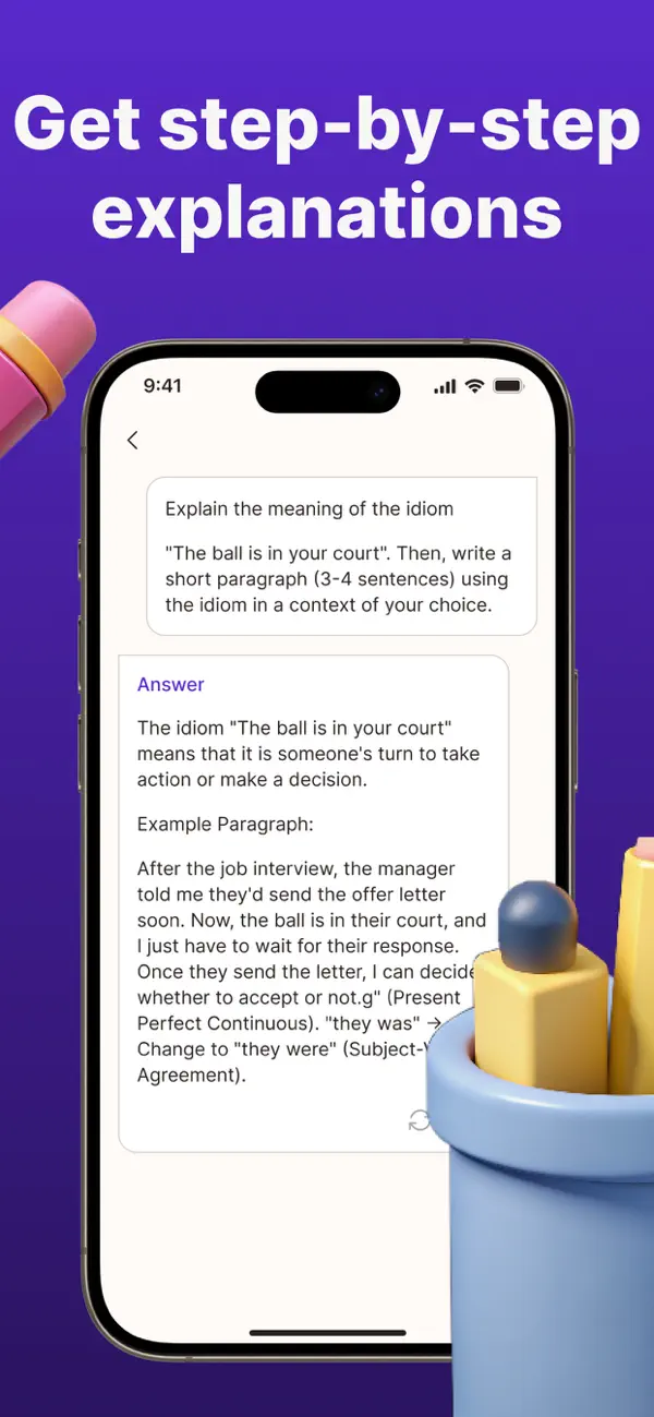 Screenshot #2 pour AI English Homework Helper