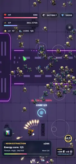 Neon Survivor Arena iPhone Ekran Görüntüsü 5