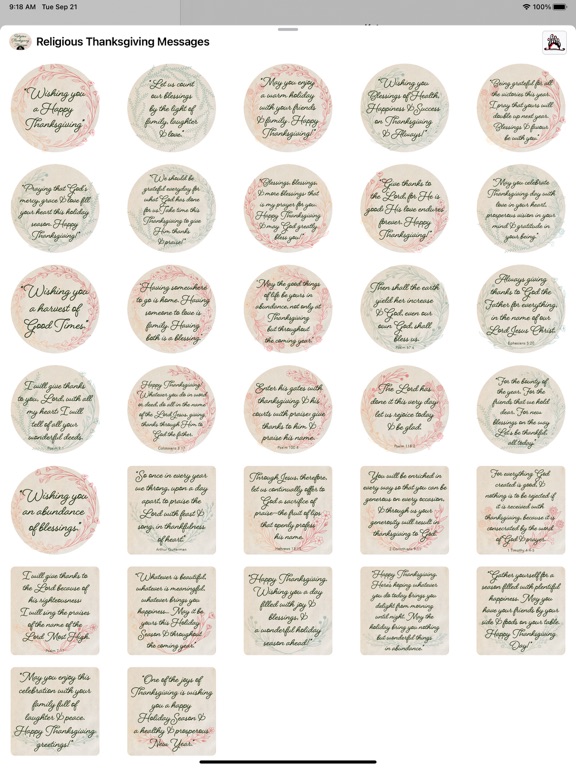 Screenshot #6 pour Religious Thanksgiving Message