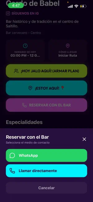 Bar Hopping MX iPhone screenshot 5