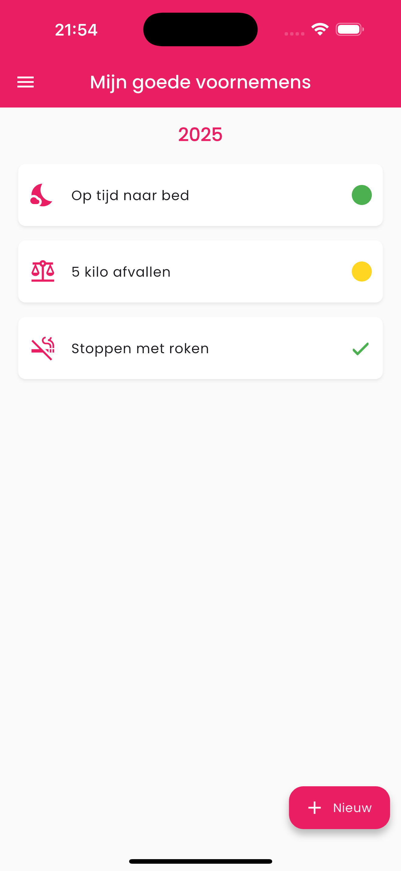 Mijn Goede Voornemens screenshot 4