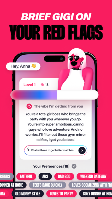 Gigi: Your AI dating wingwoman Screenshot