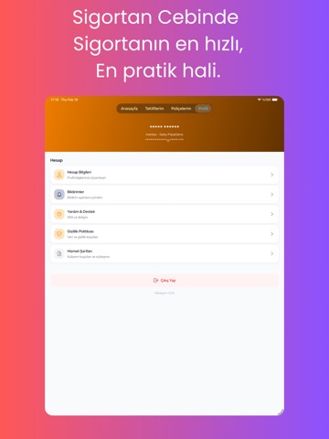 Sigortan Cebinde iPad screenshot