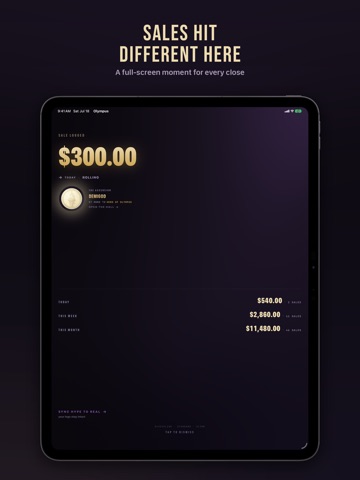 Olympus: Sales Tracker iPad screenshot