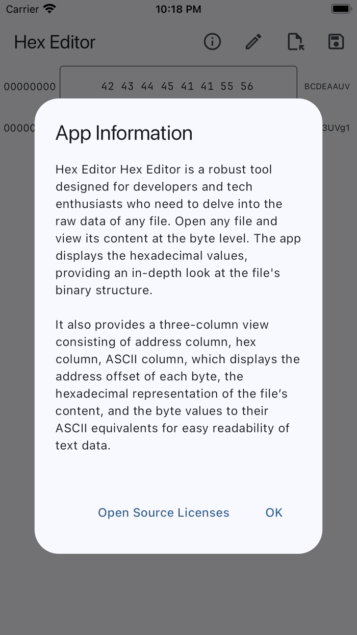 Simple Hex Editor Read Bytes