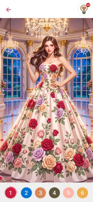 Dress Gown Color by Number screenshot 4