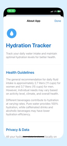 Water tracker hydration Daily Screenshot 6 of 6
