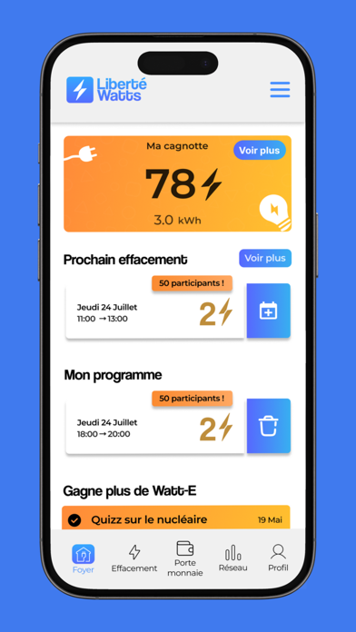 LibertéWatts, économie énergie Screenshot