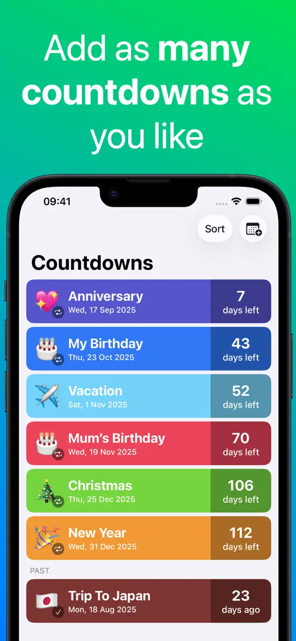 #1. Countdown (iOS) Ved: Find Appiness LLC
