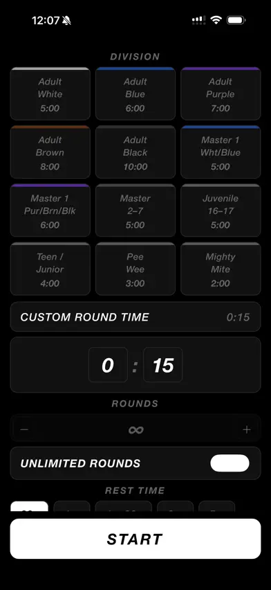 BJJ Round Timer screenshot 1