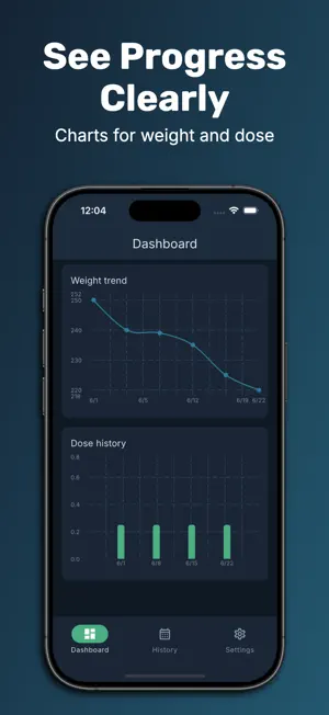GLP1 Tracker Shot & Weight Log screenshot 2