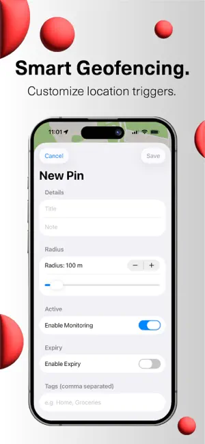 Pinly: Smart Location Alerts screenshot 2