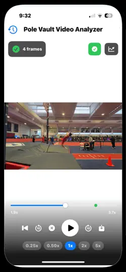 Screenshot von Pole Vault Analyzer auf dem iPhone 3