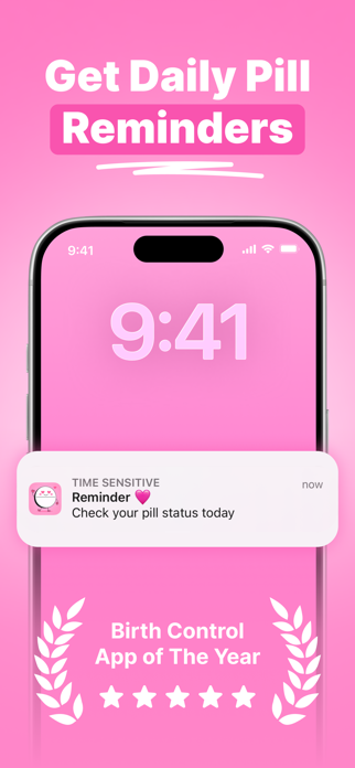 BirthControl Reminder - HiPill Screenshot 2 of 5
