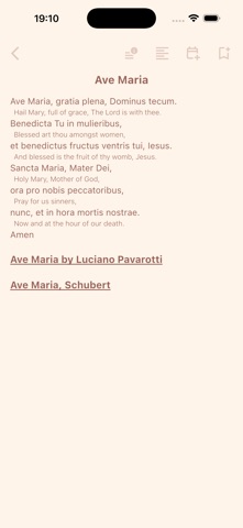 Pray Latin iPhone screenshot