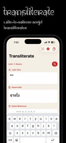 Aksara Bali: Balinese Keyboard iPhone screenshot