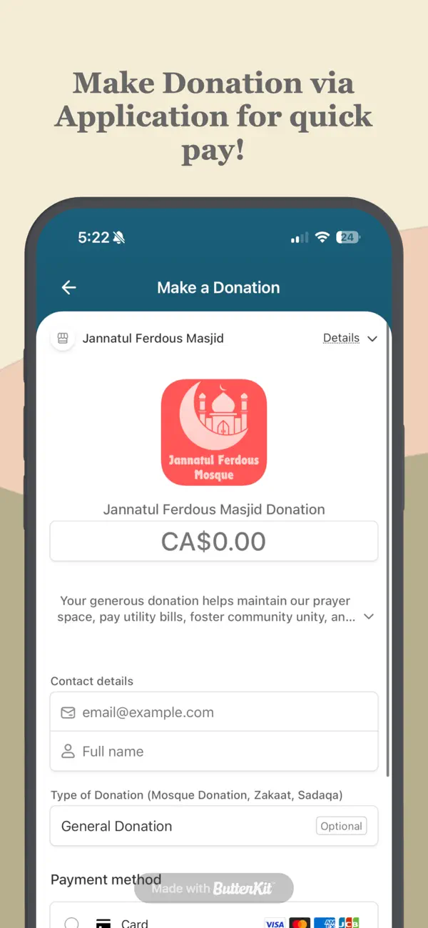 #3. JF Mosque (iOS) Av: Safery Hossain