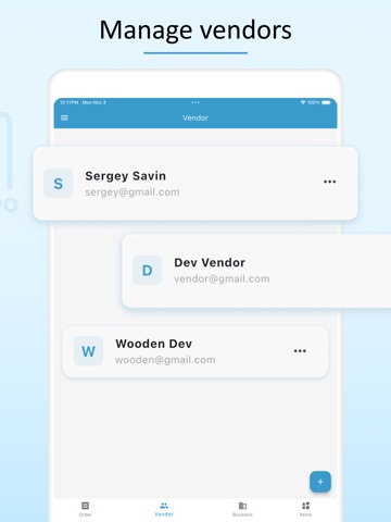 PO: Purchase Order Generator iPad screenshot