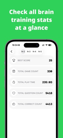 Dual N-Back ADHD Focus Game screenshot