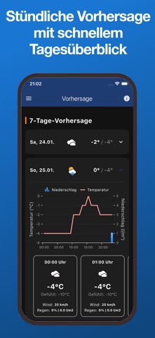 Wetterblick iPhone screenshot 2