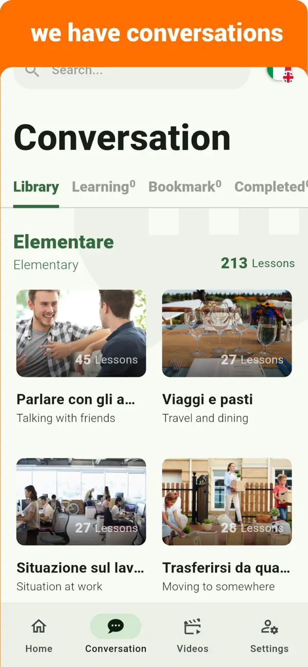 Screenshot #2 pour Italian  - Listening Speaking