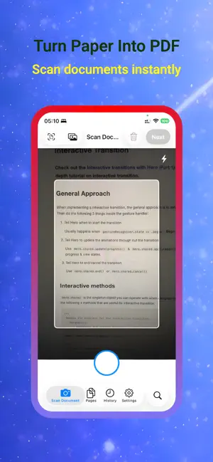 SnapToPDF - PDF Scanner screenshot 1