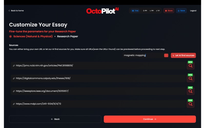 App screenshot