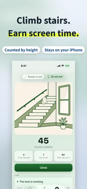 Climb Time: App Blocker screenshot 1