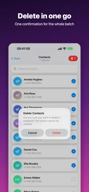 ContactsDelete: Bulk Cleaner screenshot 2