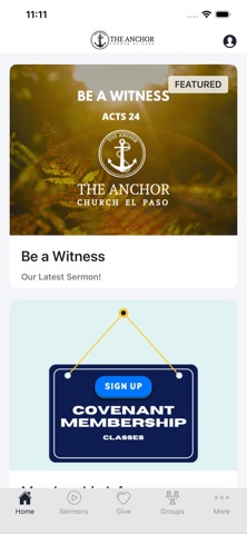 The Anchor El Paso app screenshot