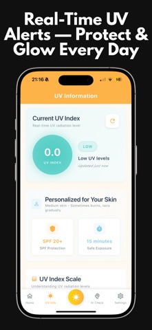 SunLove - UV Index & Tanning iPhone screenshot