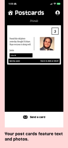 Postcardy screenshot