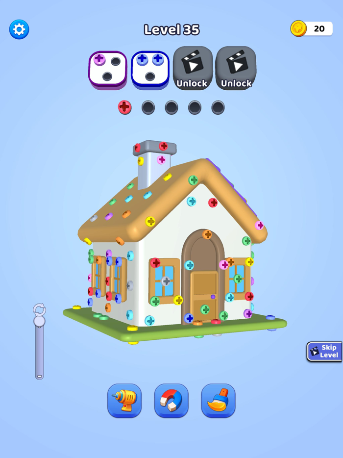 Color Screw Unscrew and Match